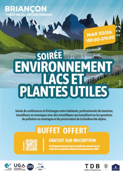 Soirée environnement, lacs et plantes utiles