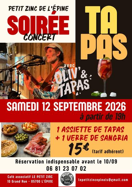 Soirée concert et tapas