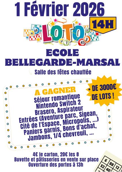 Loto - Ecole Bellegarde Marsal