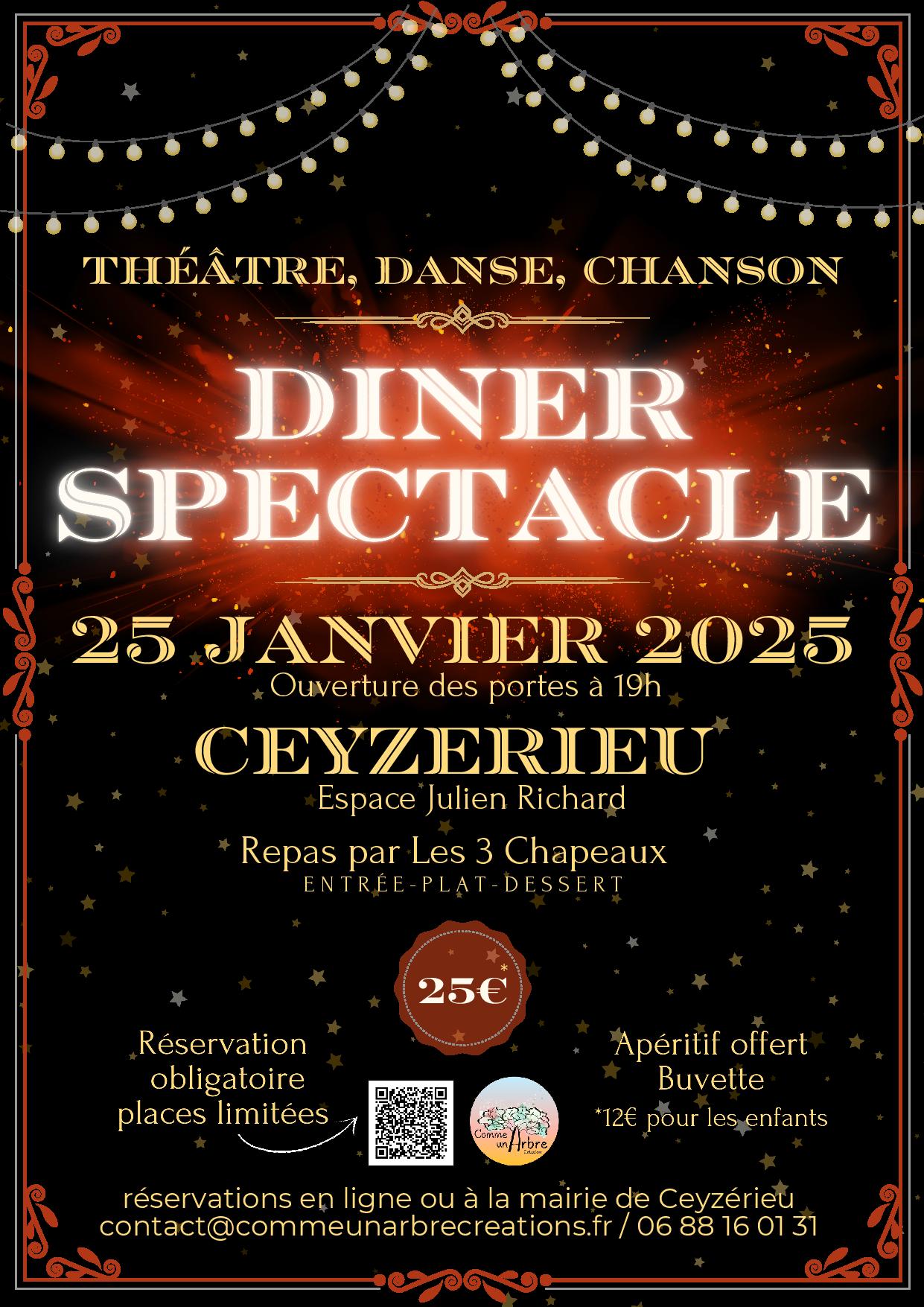 Diner spectacle : théâtre, danse et chanson_Ceyzérieu