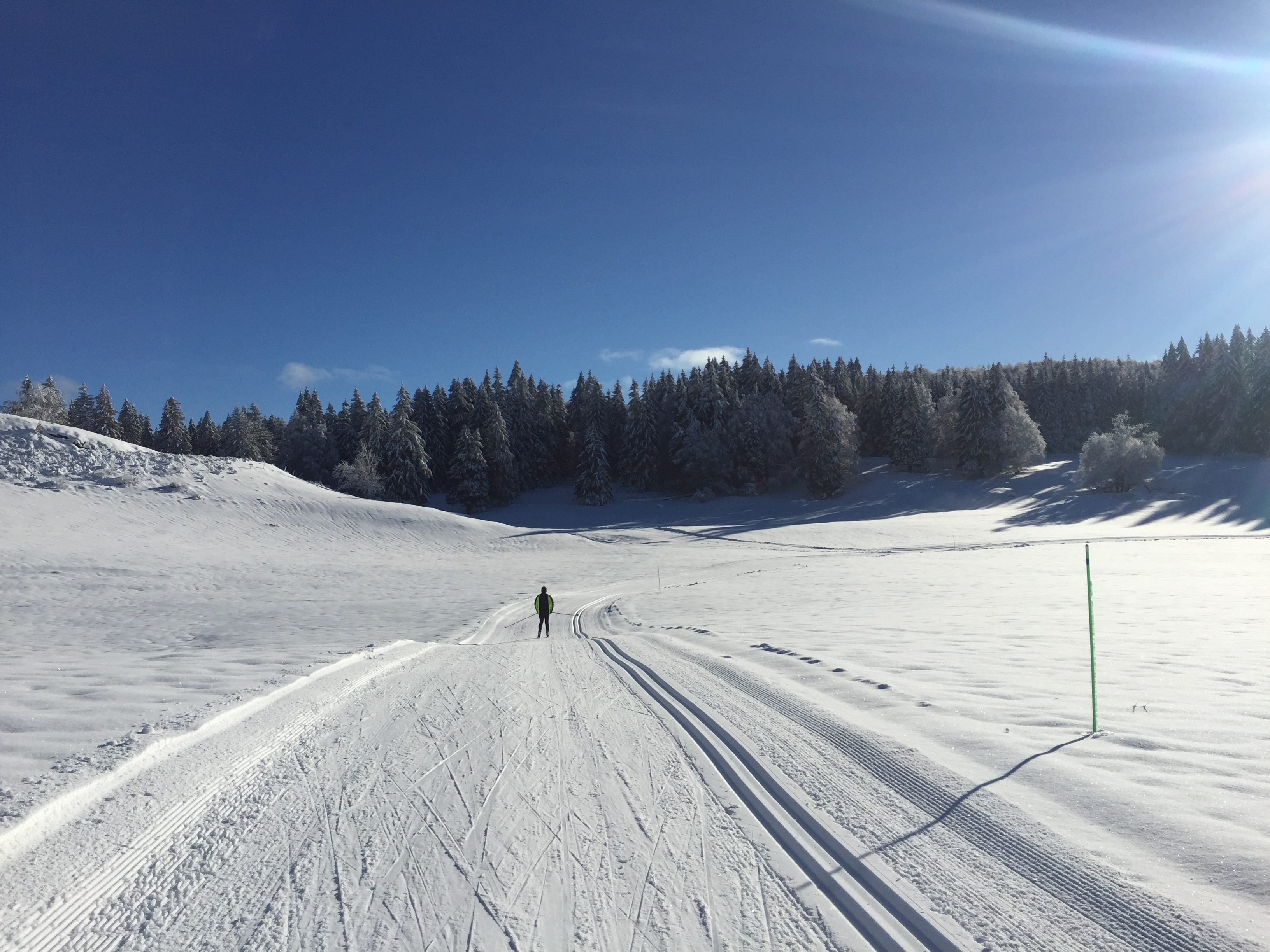 Piste verte de ski de fond du Plateau de Retord : La Vezeronce