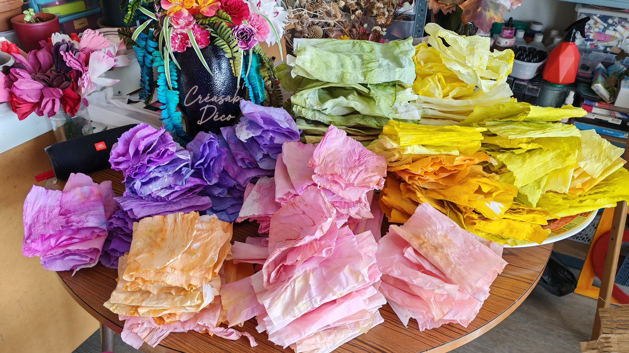 Atelier d’initiation – Art floral en papier avec Créasab Déco.