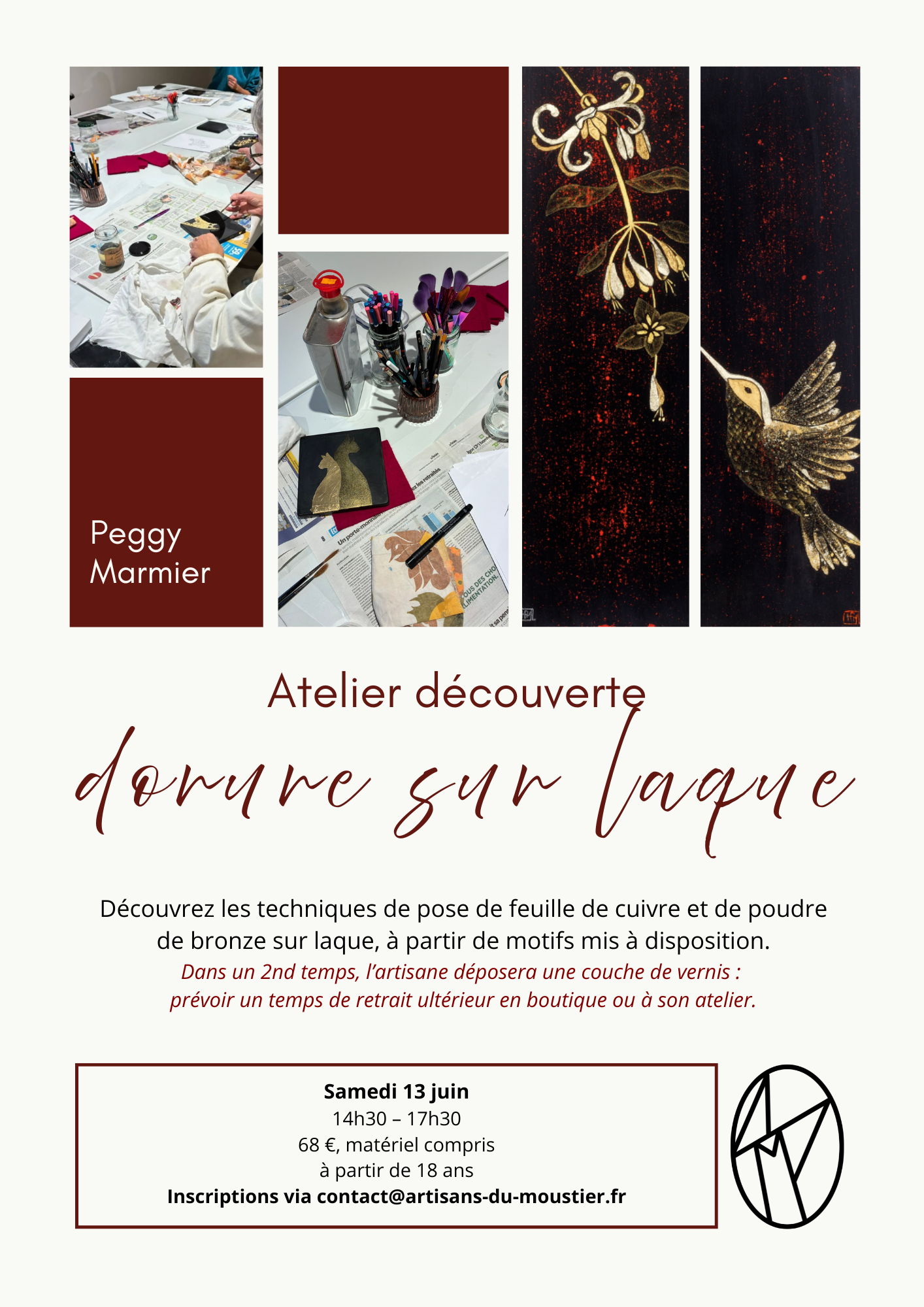 Atelier du00e9couverte de la dorure sur laque_Milly-la-Foru00eat
