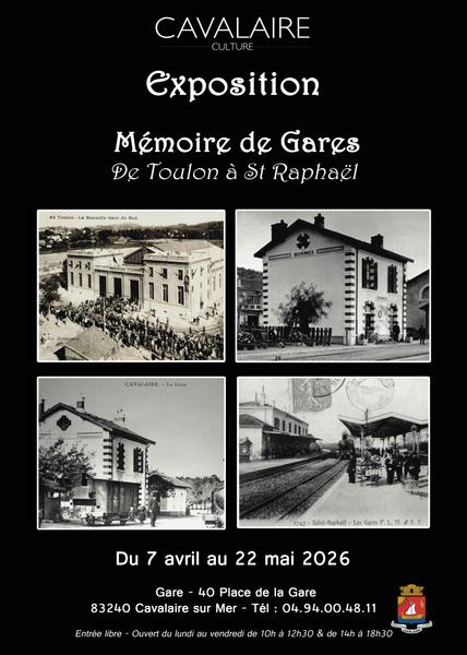 Exposition - Mémoire de gares : de Toulon à Saint-Raphaël_Cavalaire-sur-Mer