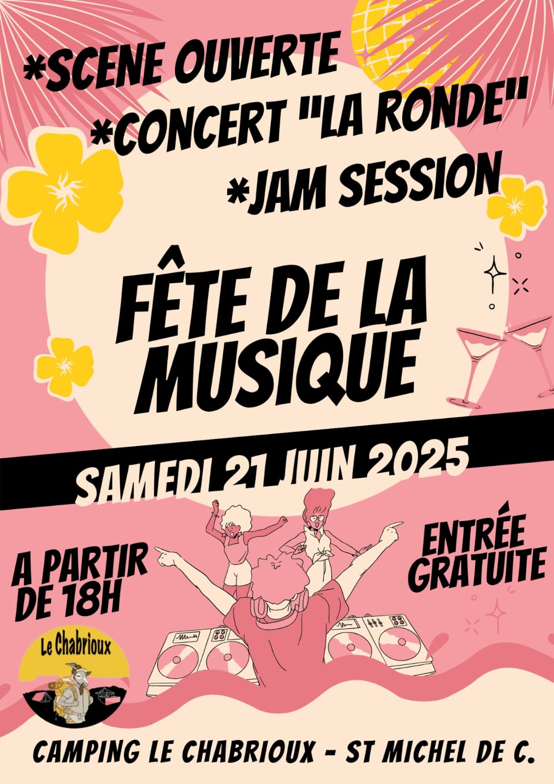 Rendez-vous futés ! : Fête de la musique - Scène ouverte, concert du groupe La Ronde et jam session