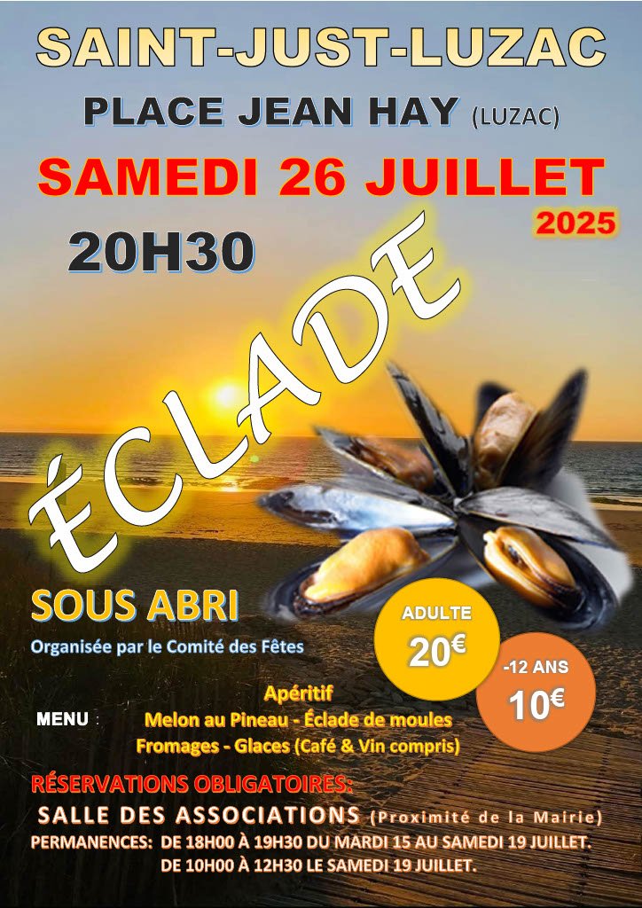 Écalde - repas Saint just Luzac