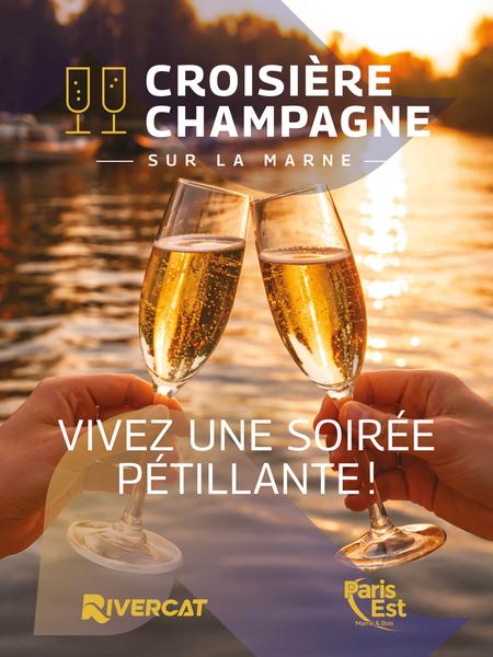 Affiche Croisière Champagne avec Marne Bois Croisières 