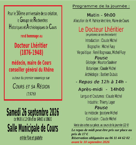 Hommage au docteur Lhéritier