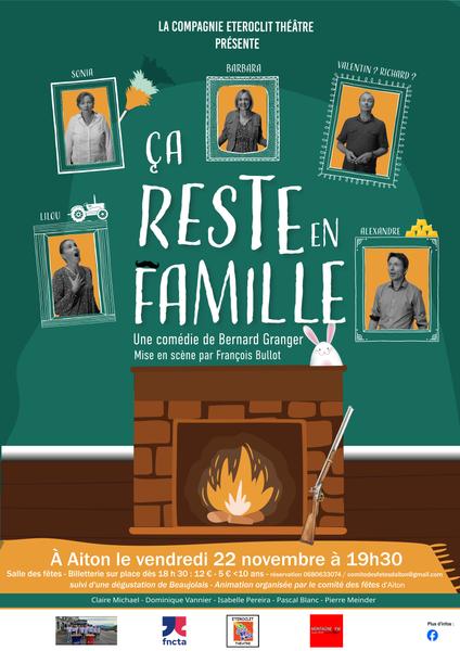 Soirée théâtre - Ça reste en famille Le 22 nov 2024