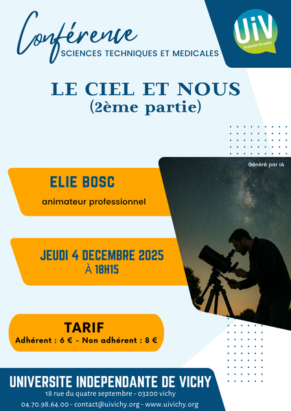 Conférence "Le ciel et nous (partie2)"