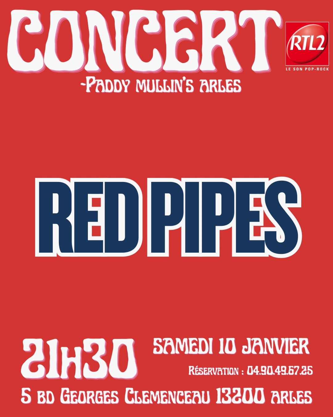 Concert Red Pipes au Paddy