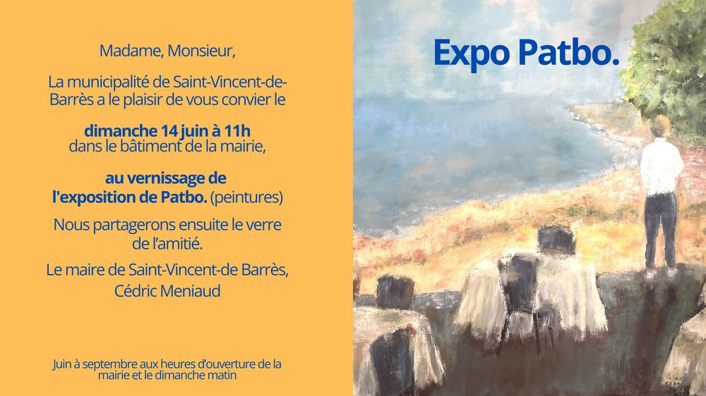 Exposition Peintures - Pat Bo._Saint-Vincent-de-Barrès