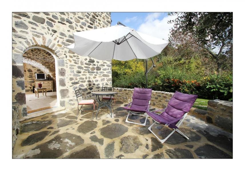 Terrasse privative Chambre La Cave