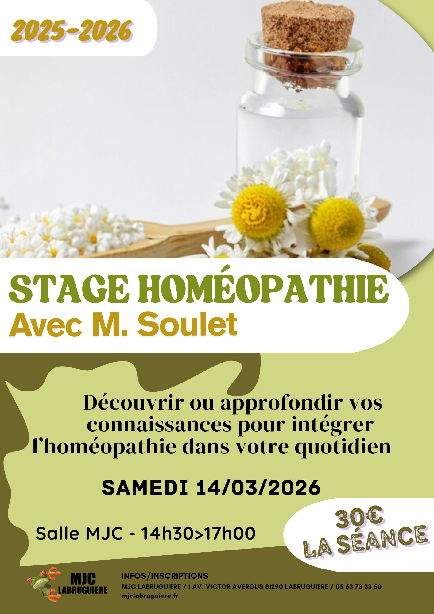 Stage HOMEOPATHIE 25-26