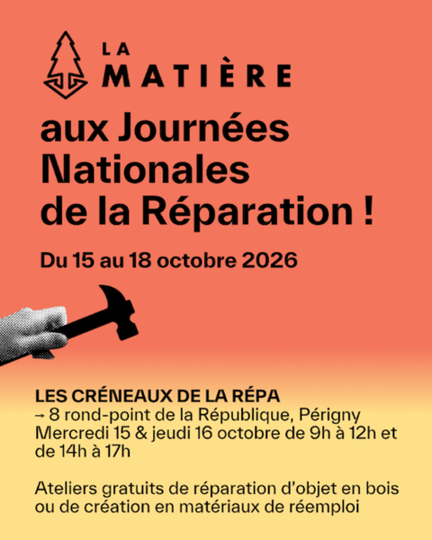 Animation - Ateliers gratuits des Journées Nationales de la Réparation