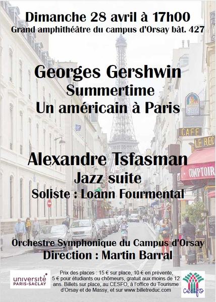 Concert Gershwin et Tsfasman avec l