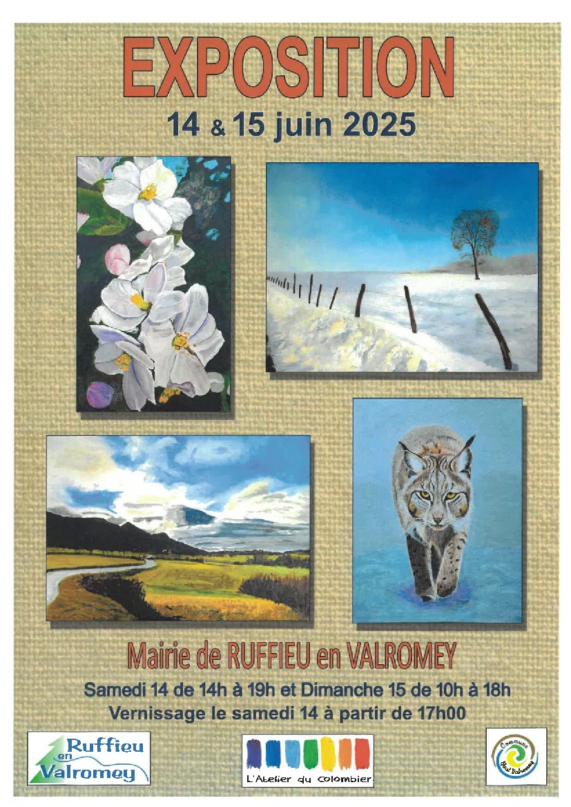 Exposition de peintures à Ruffieu_Haut Valromey