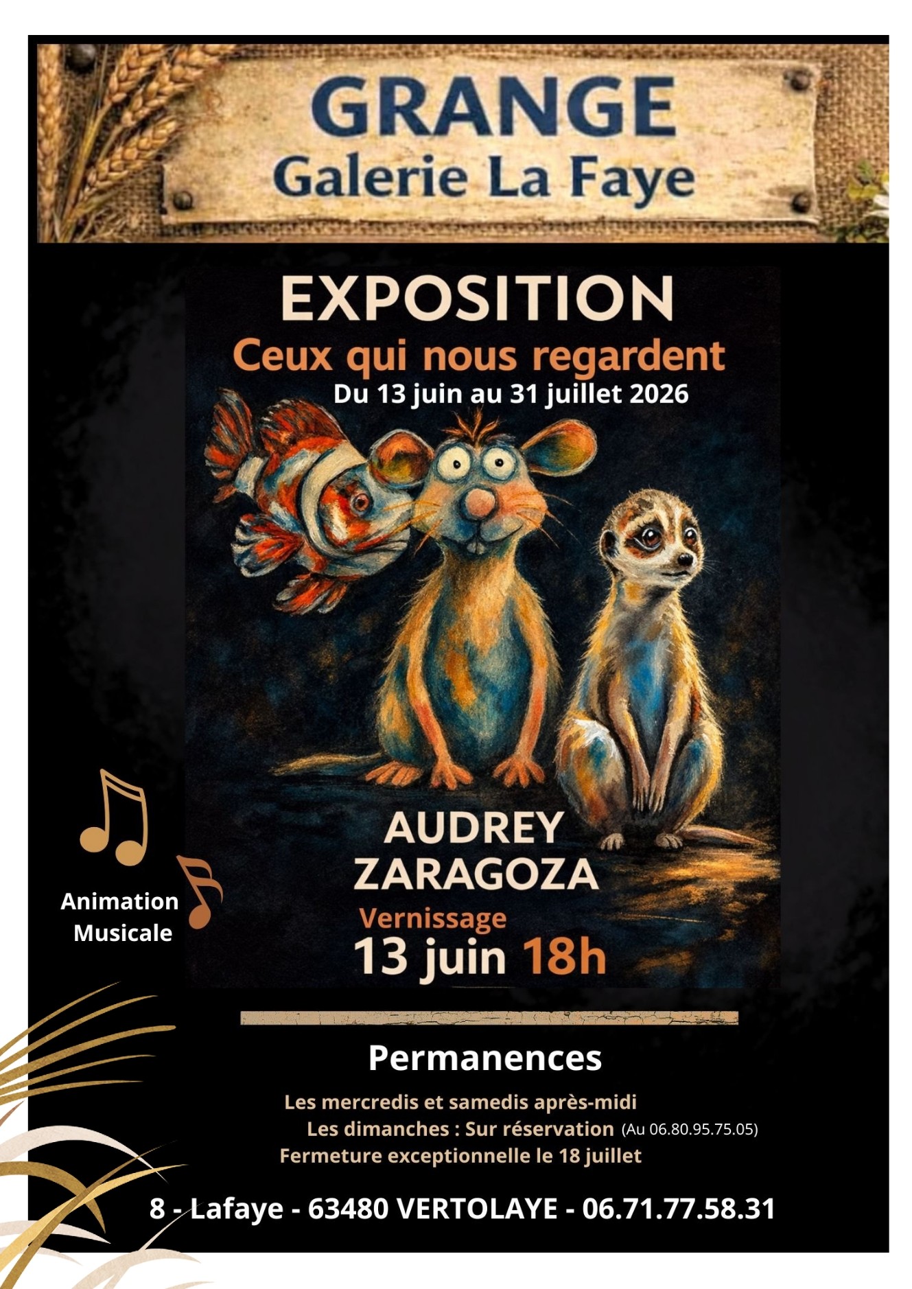 Exposition « Ceux qui nous regardent » // Vertolaye