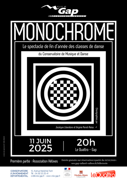 Monochrome : le spectacle de fin d'année des classes de danse_Gap