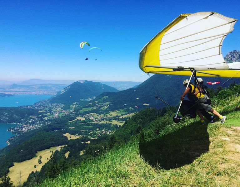Delta Evasion deltaplane Sources du lac d'Annecy