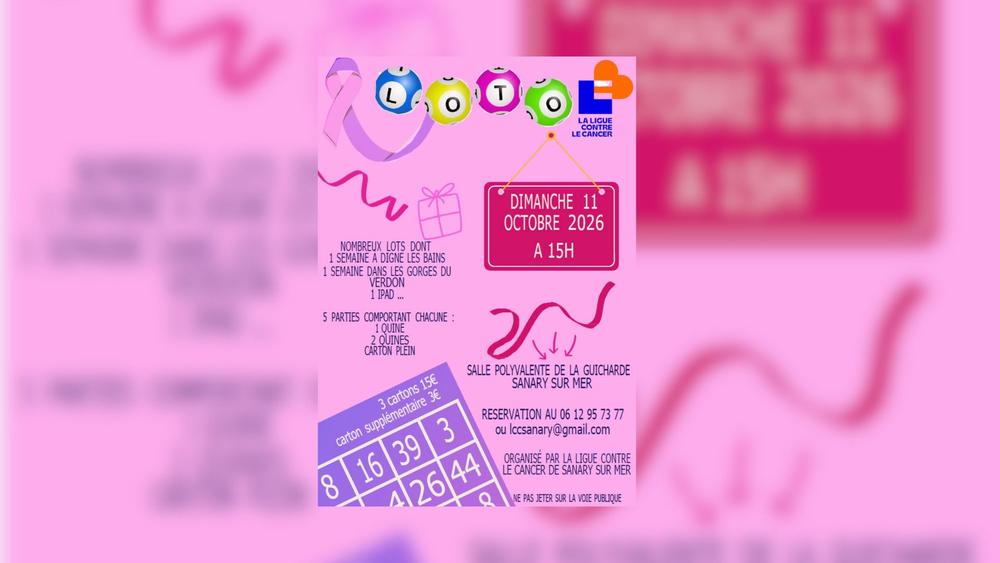 Loto caritatif par la Ligue contre le cancer