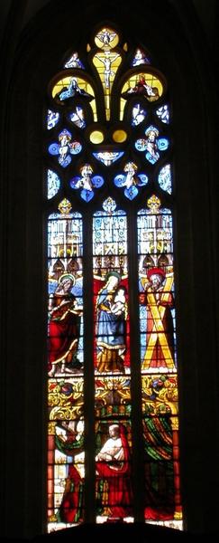 Vitrail  du XVème du choeur