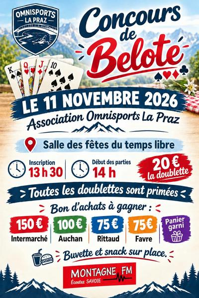 Image Affiche belote Omnisports LP 2026