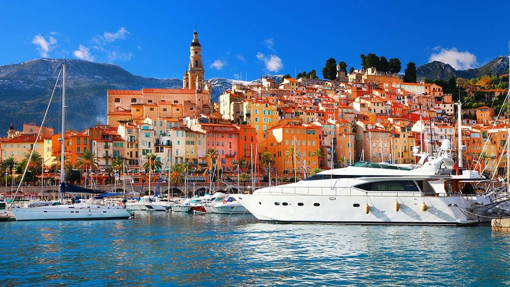 Vue panoramique de Menton