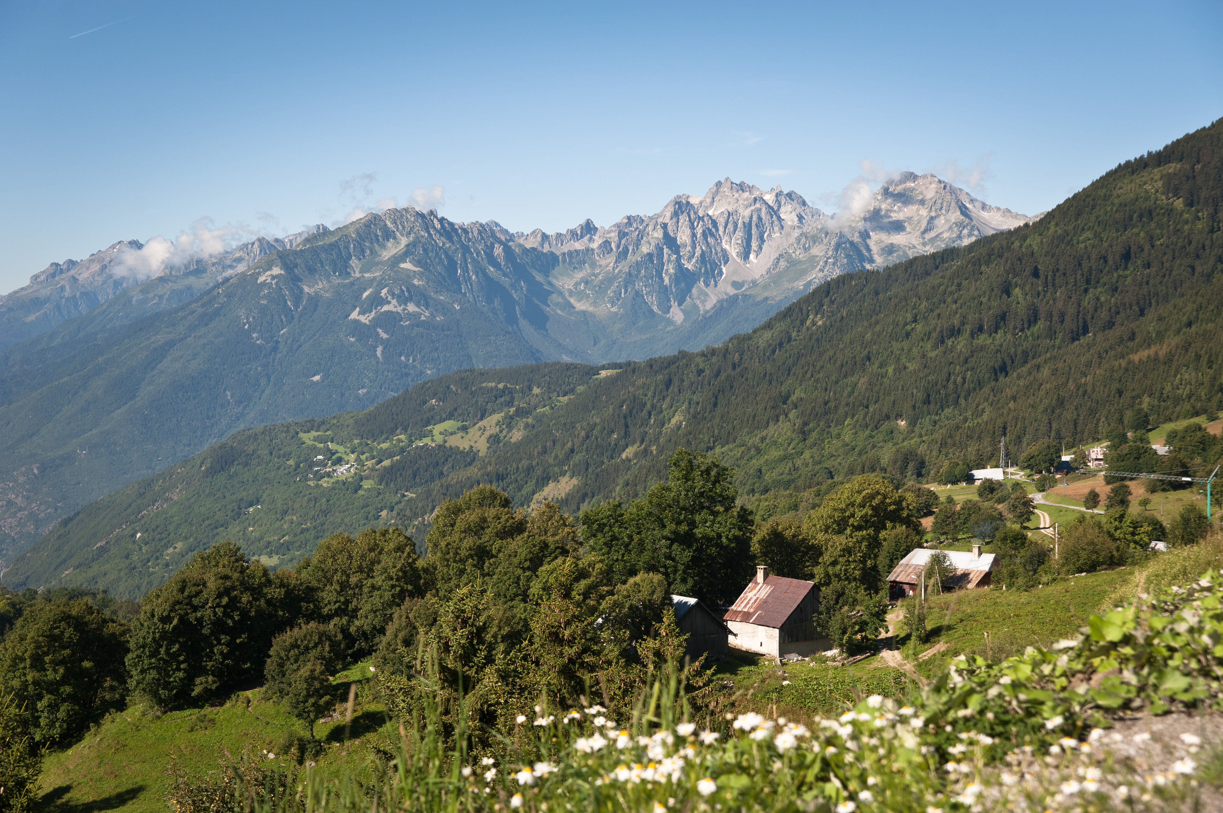 Panorama sur Vallée de la Maurienne / Chaîne de Belledonne