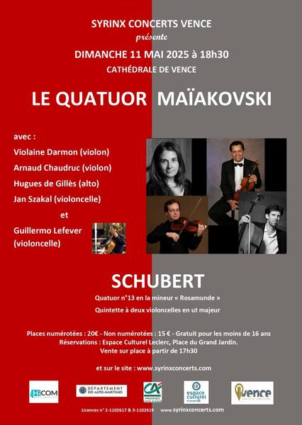 Syrinx Concert : Quatuor Maiakovski_Vence