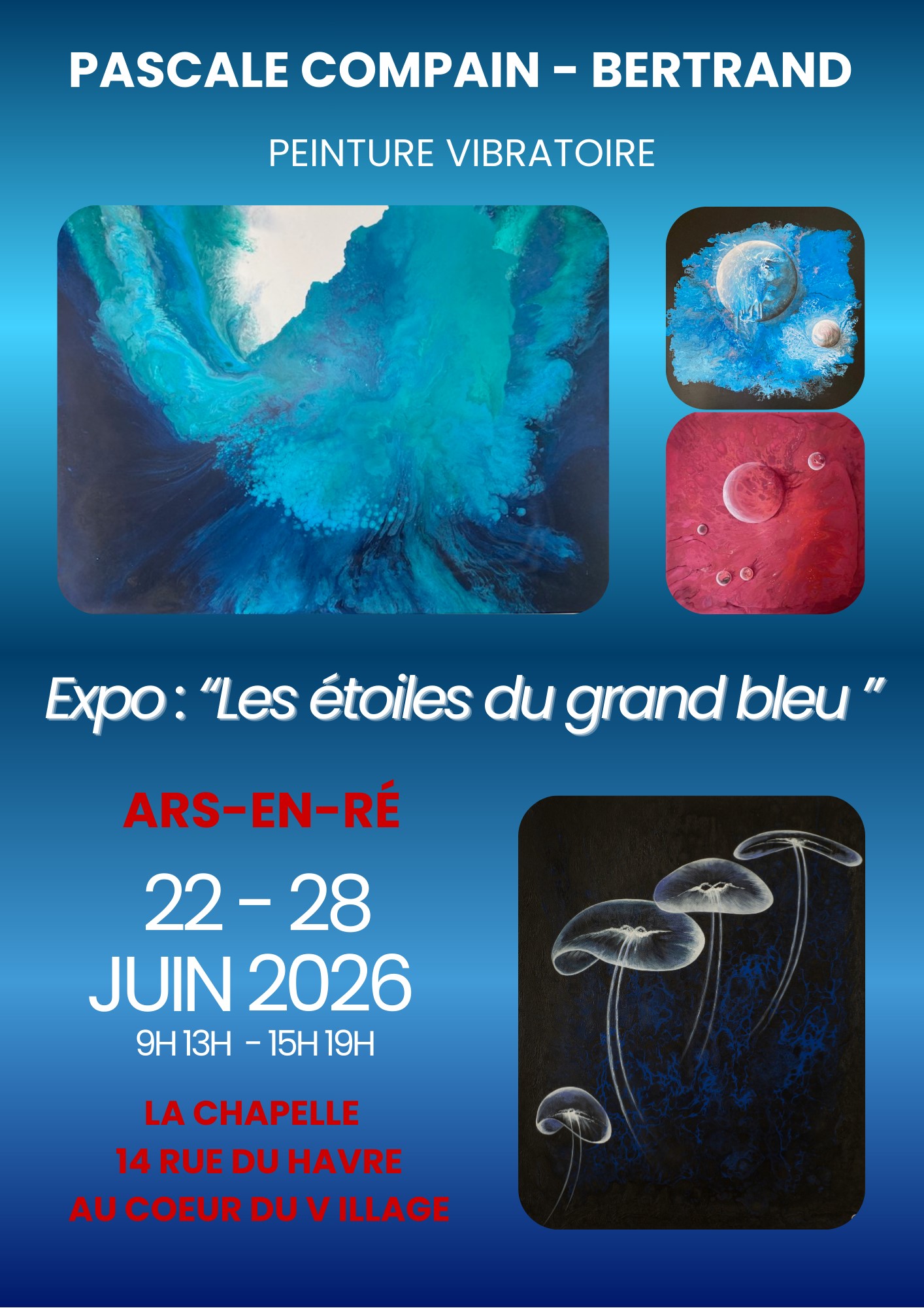 Exposition Les étoiles du Grand Bleu - Peintures