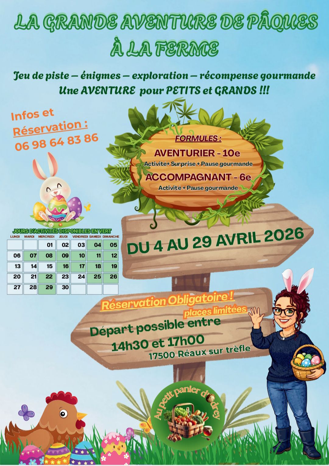 La grande aventure de pâques à la ferme