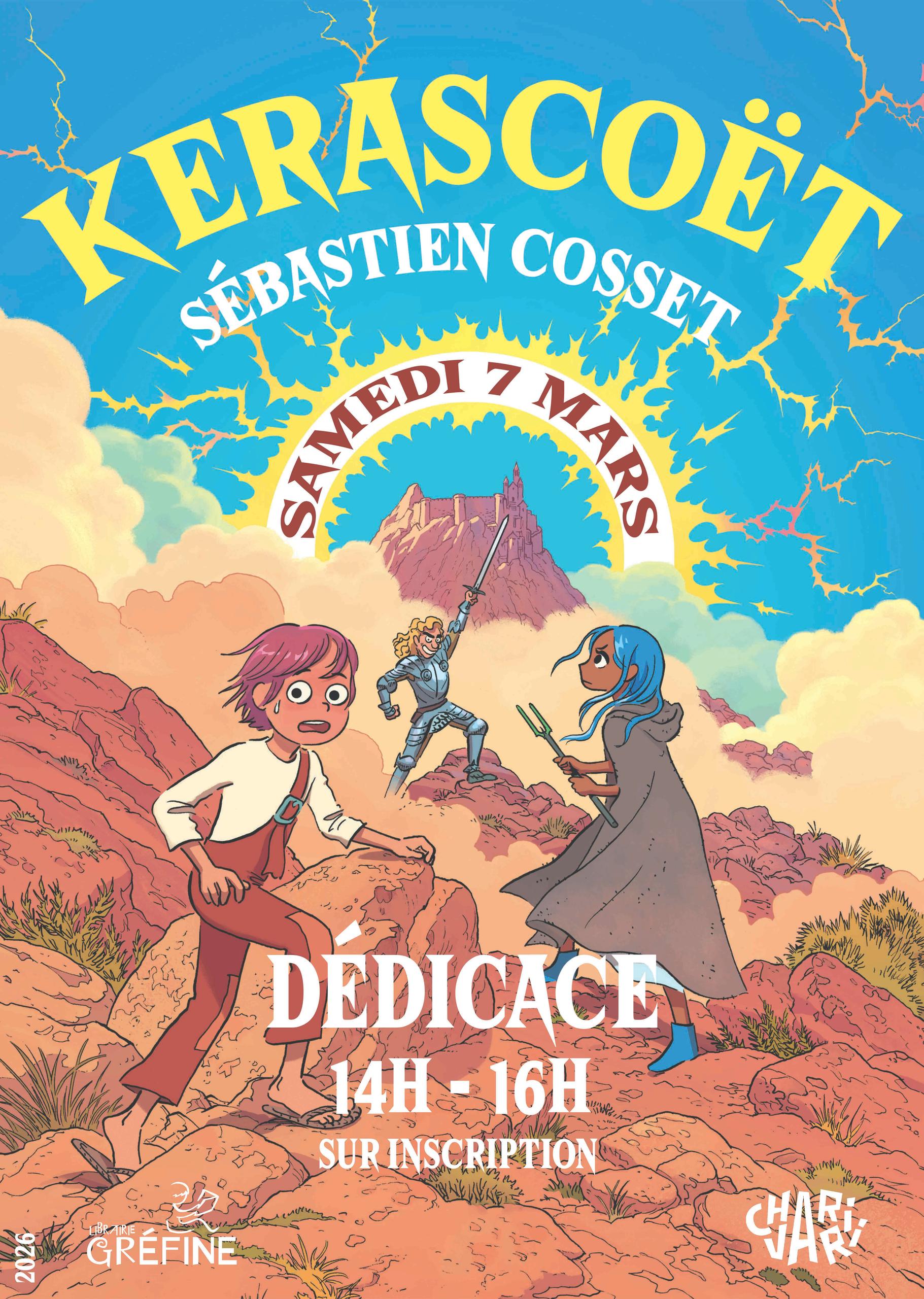 Dédicace de Sébastien Cosset de KERASCOËT 