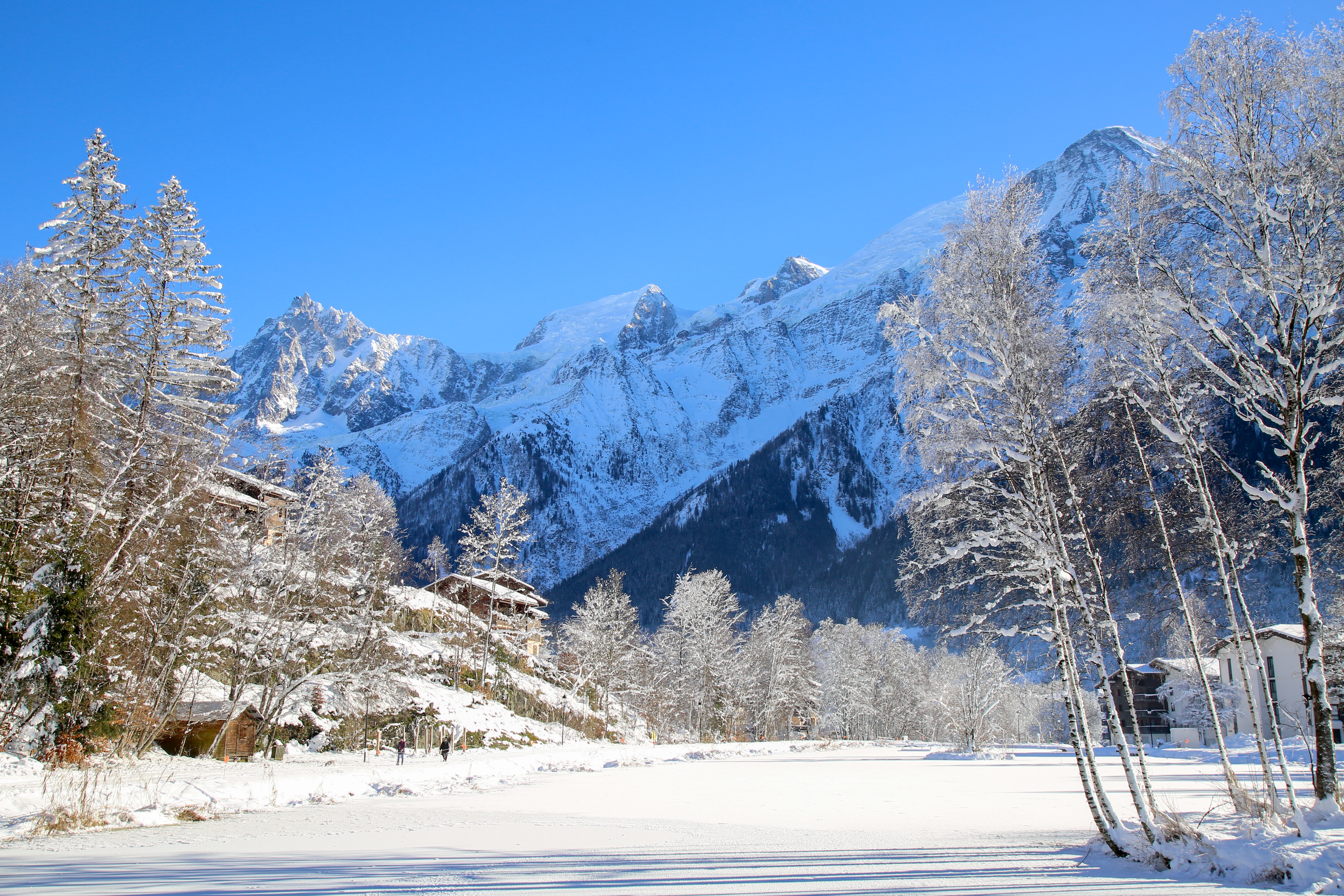 Lac chavant hiver Mt blanc