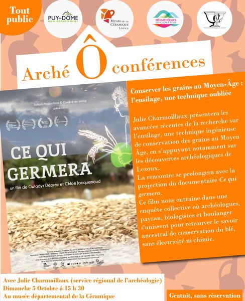 Arché Ô conférence - Conserver les graines au Moyen Âge : l'ensilage, une technique oubliée, par Julie Charmoillaux, ministère de la Culture