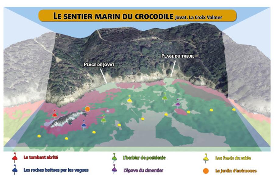 Sentier marin de l'îlot crocodile à La Croix Valmer
