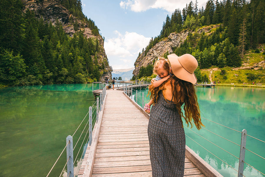 Promenade confort Torrent et lac de la Rosière