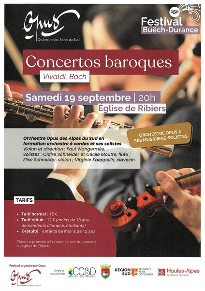 Festival Buëch-Durance 2026 : concertos baroques