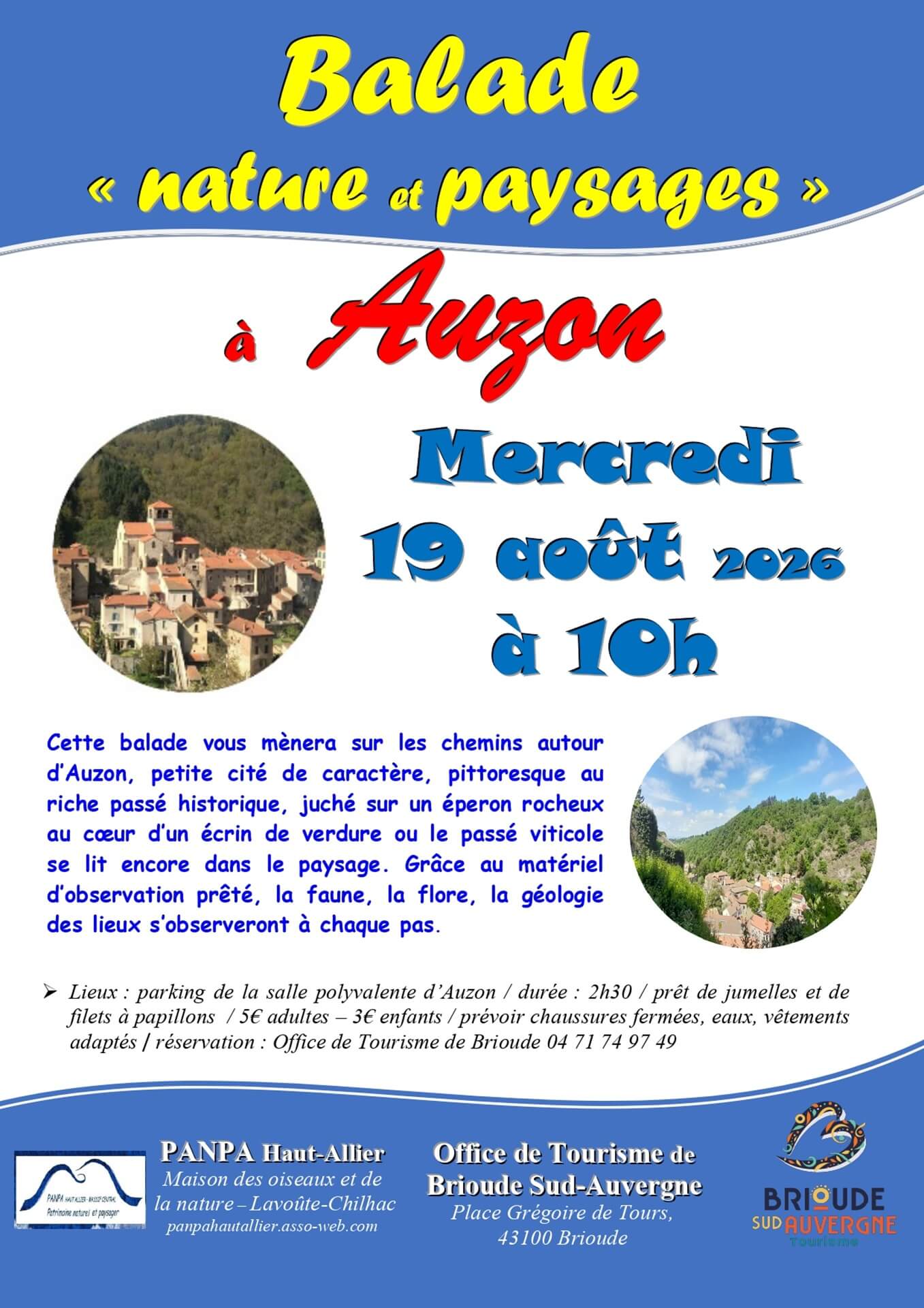 Balade nature et paysages à Auzon
