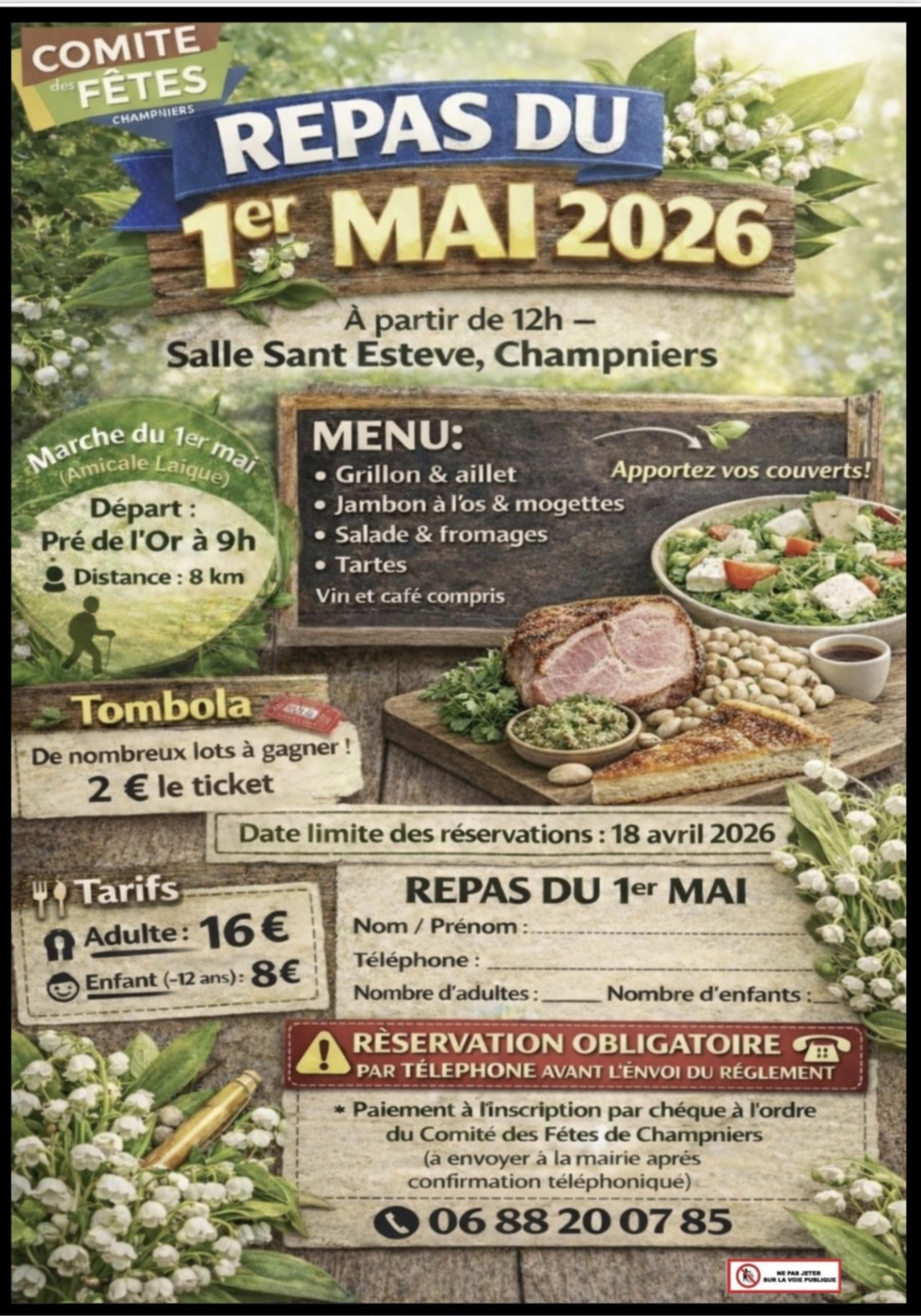 Marche et déjeuner du 1er Mai