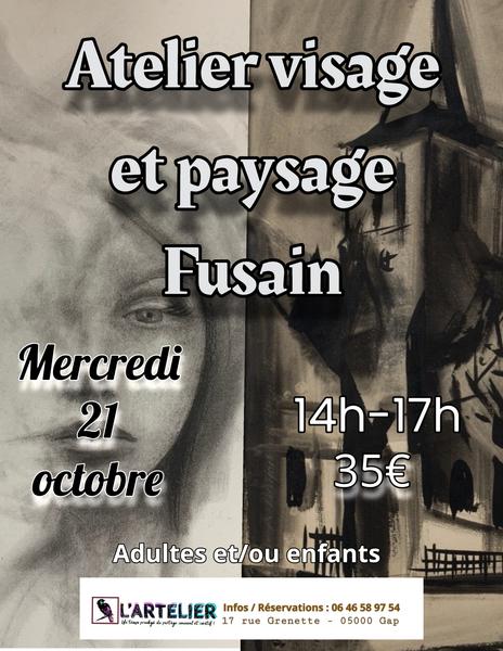 Atelier visage et paysage au fusain 