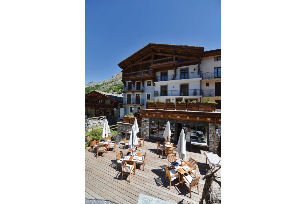 Terrasse - Maison de Famille les 5 frères Val d'Isère