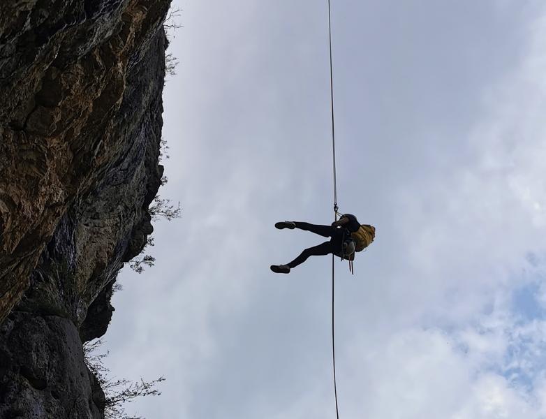 Rappel à la roche de Narse