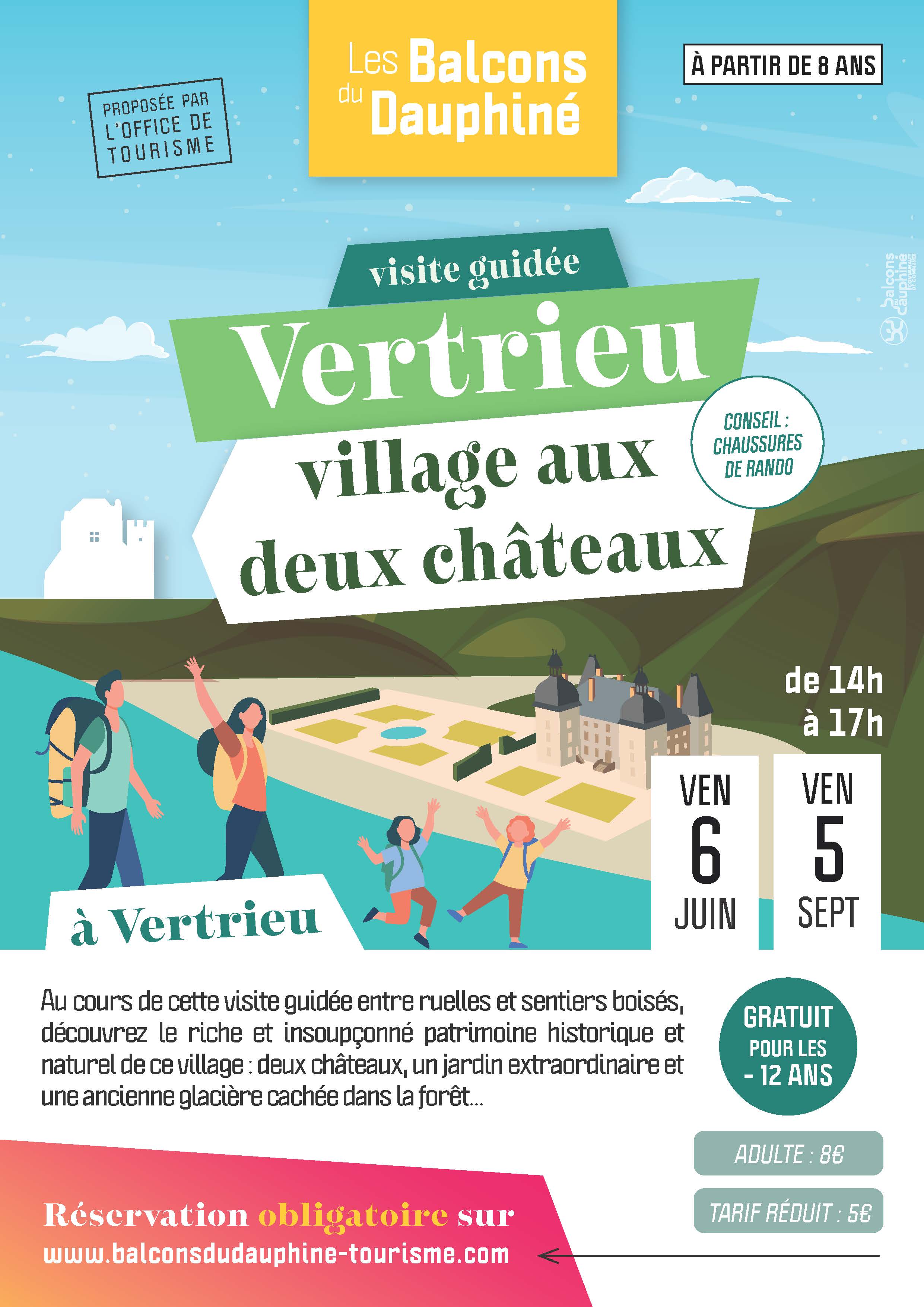 Des bords du Rhône au bois du Serverin : visite guidée de Vertrieu, le village …