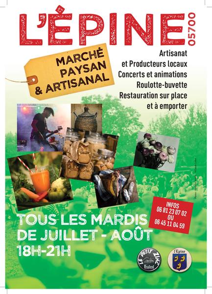 Marché fermier et artisanal, concert