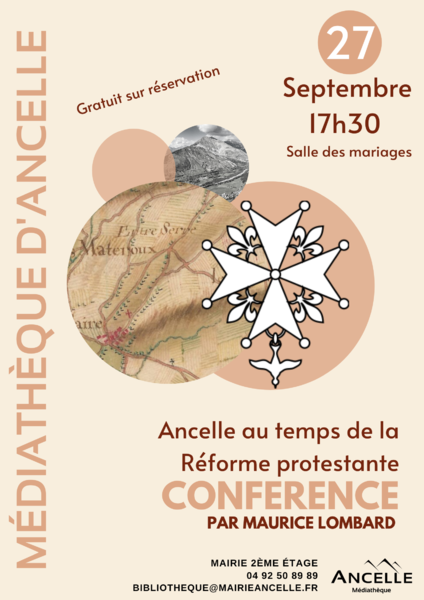 Conférence : Ancelle au temps de la réforme protestante - © Mairie d'Ancelle Conférence : Ancelle au temps de la réforme protestante - © Mairie d'Ancelle