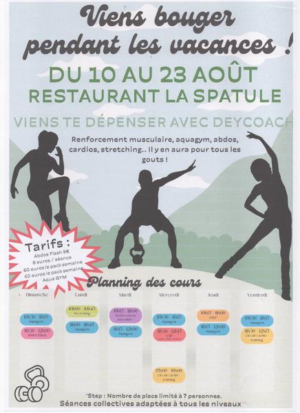 Cours de sport REALLON - © La Spatule en bois Cours de sport REALLON - © La Spatule en bois
