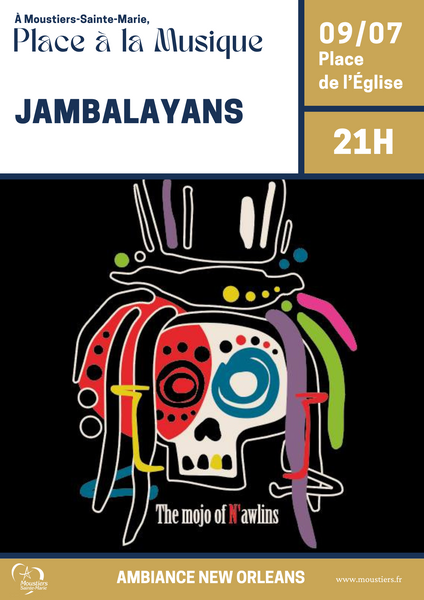 "Place à la Musique" : concert avec les JAMBALAYANS... Le 9 juil 2025