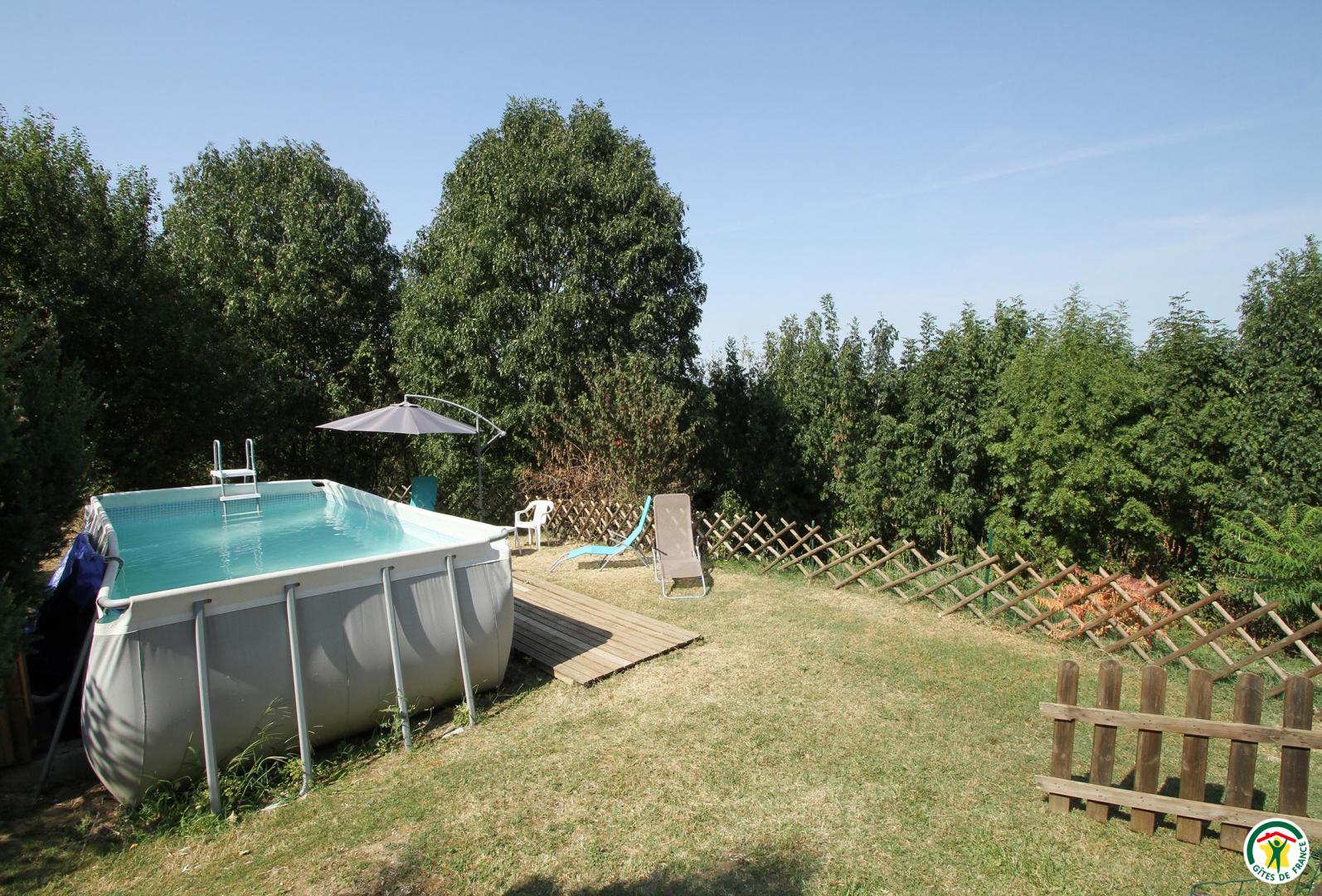 Piscine hors-sol à partager avec les propriétaires