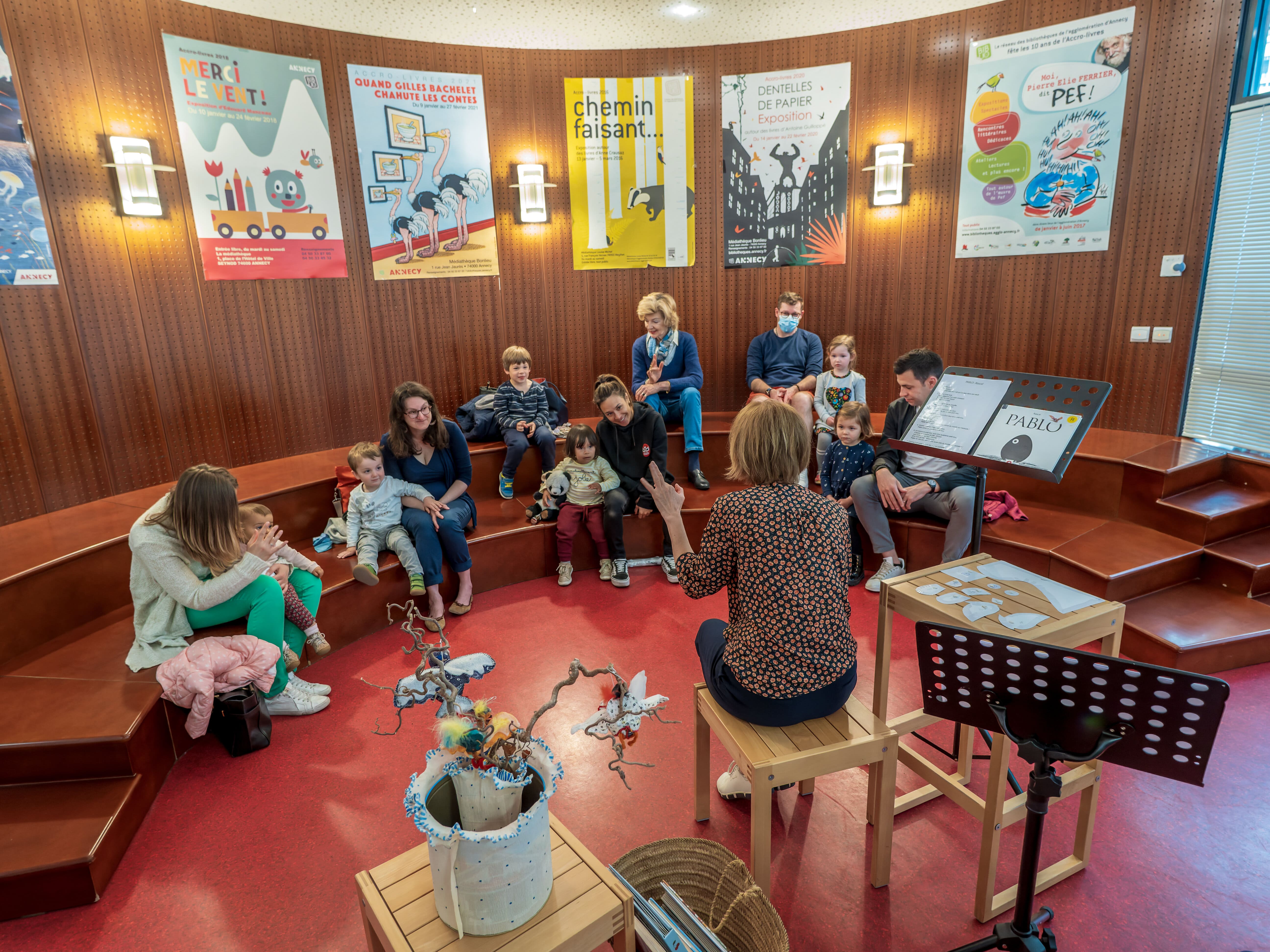 Salle d'animation de la médiathèque de Seynod